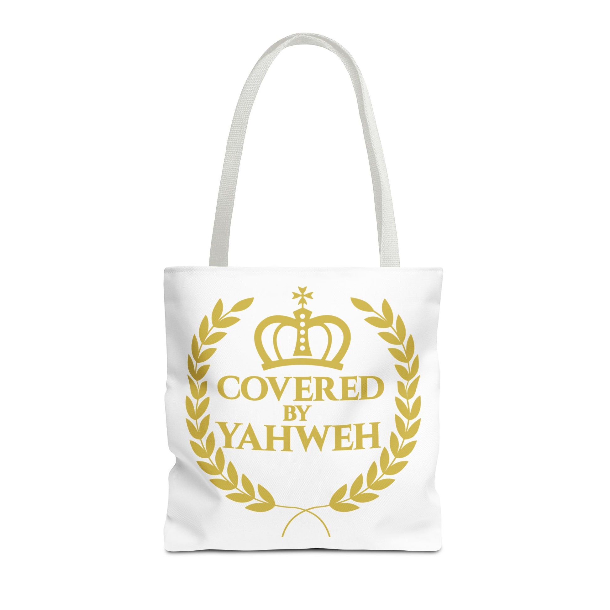 Covered by Yahweh Tote Bag  - White
