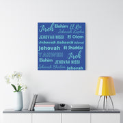 Premium Canvas Art - Cobalt & Cyan Blue