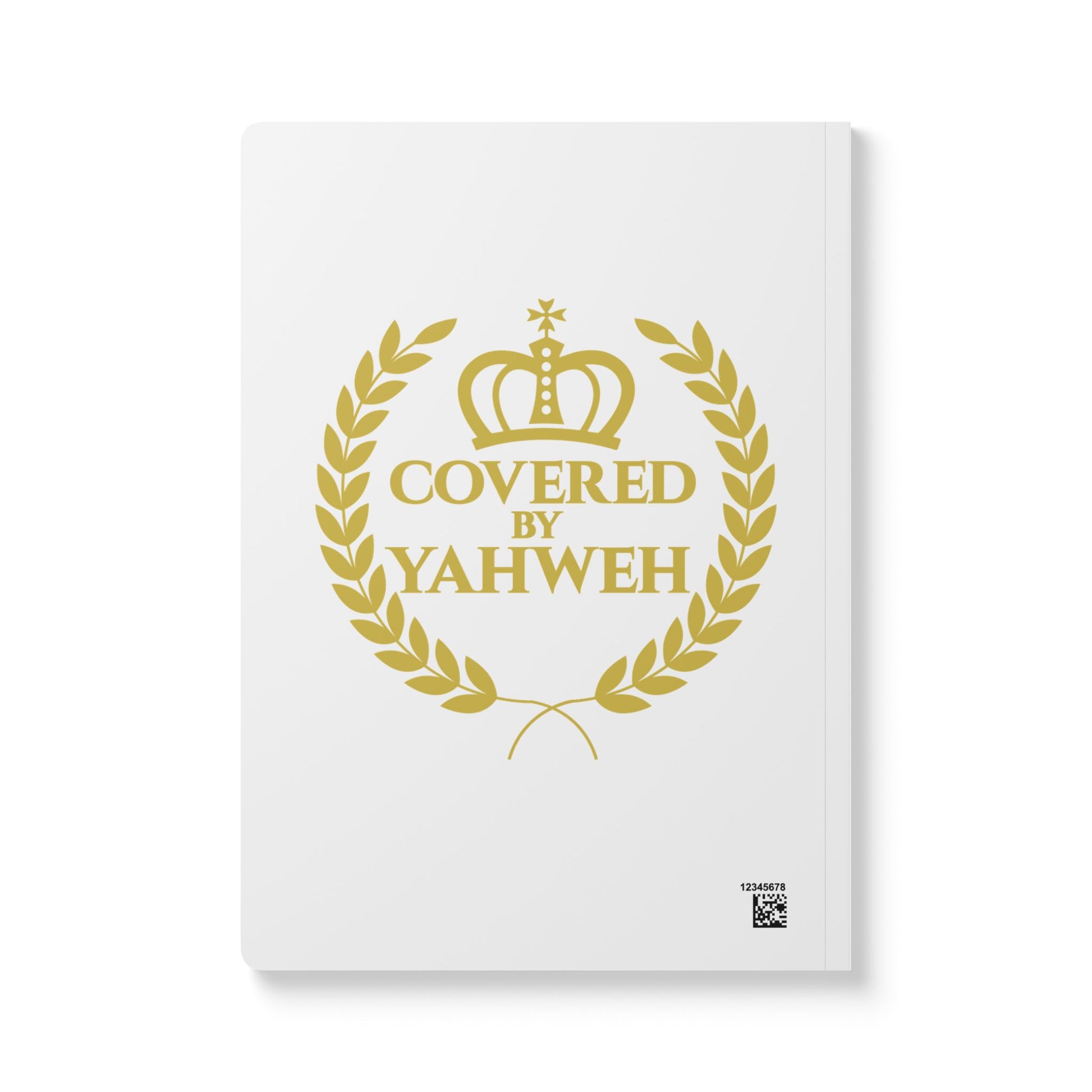 Covered by Yahweh Softcover Journal - White