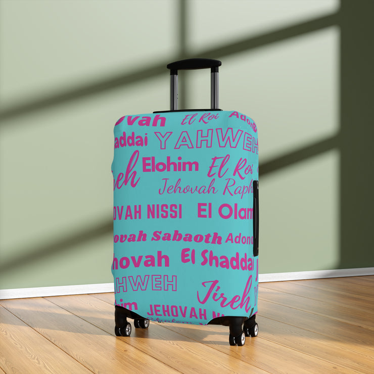 Protective Luggage Cover - Pink & Blue