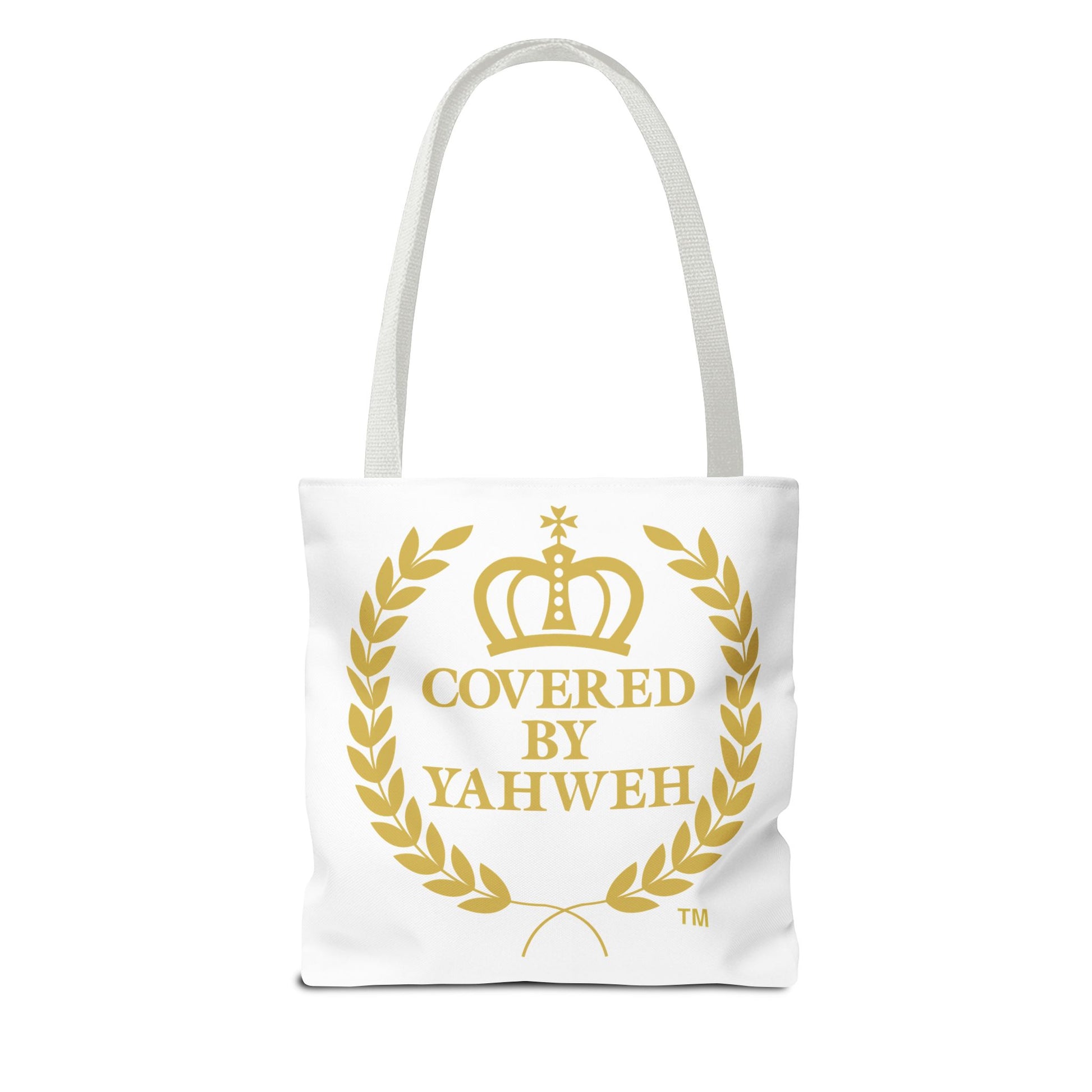 Covered by Yahweh Tote Bag  - White