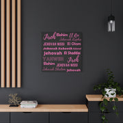 Premium Canvas Art - Black & Pink