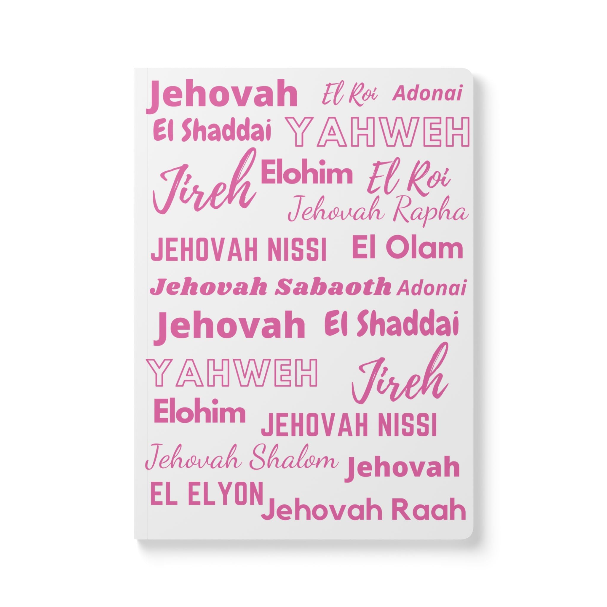 Elegant Softcover Journal  - Pink & White