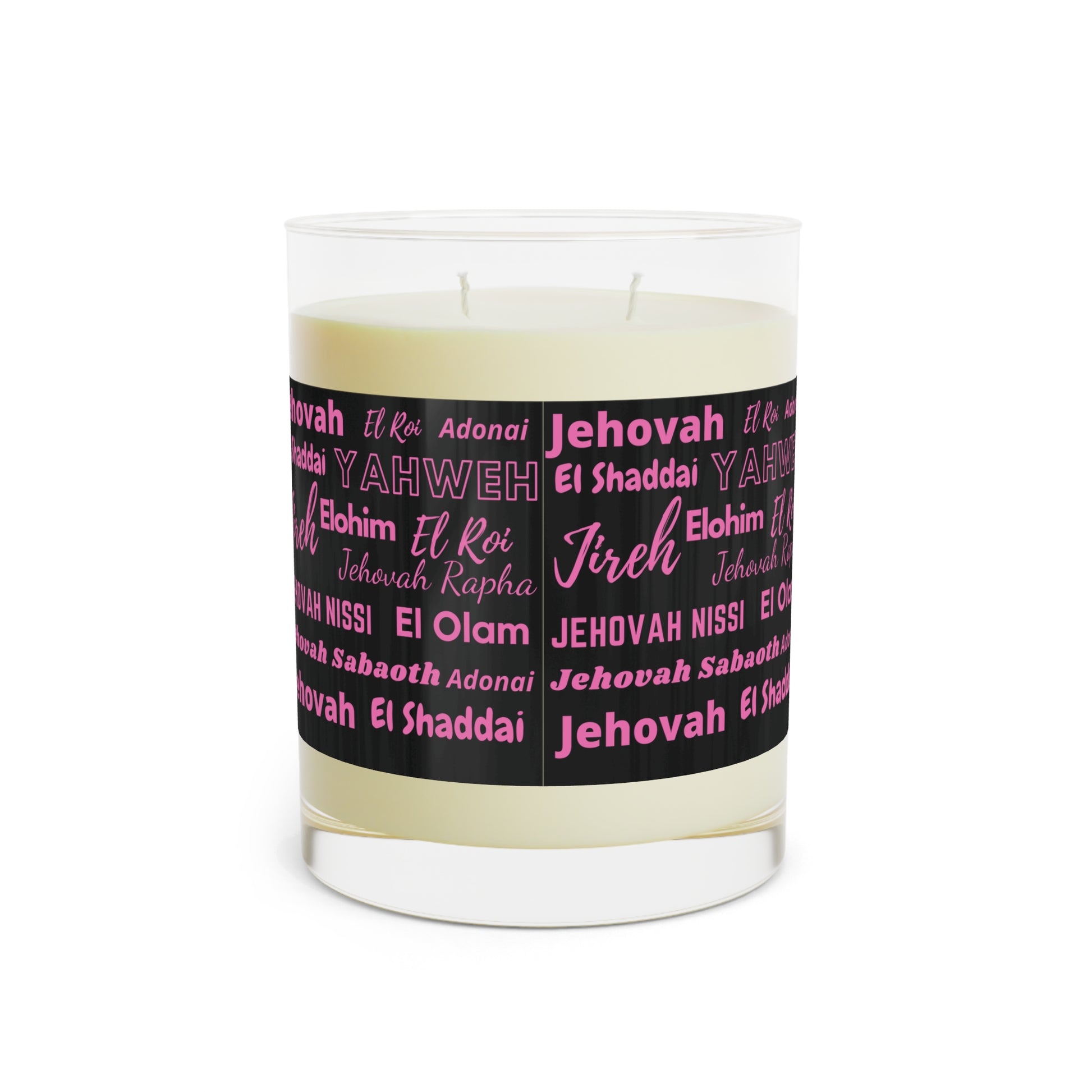 Luxurious & Aromatic Scented Candle - Black & Pink