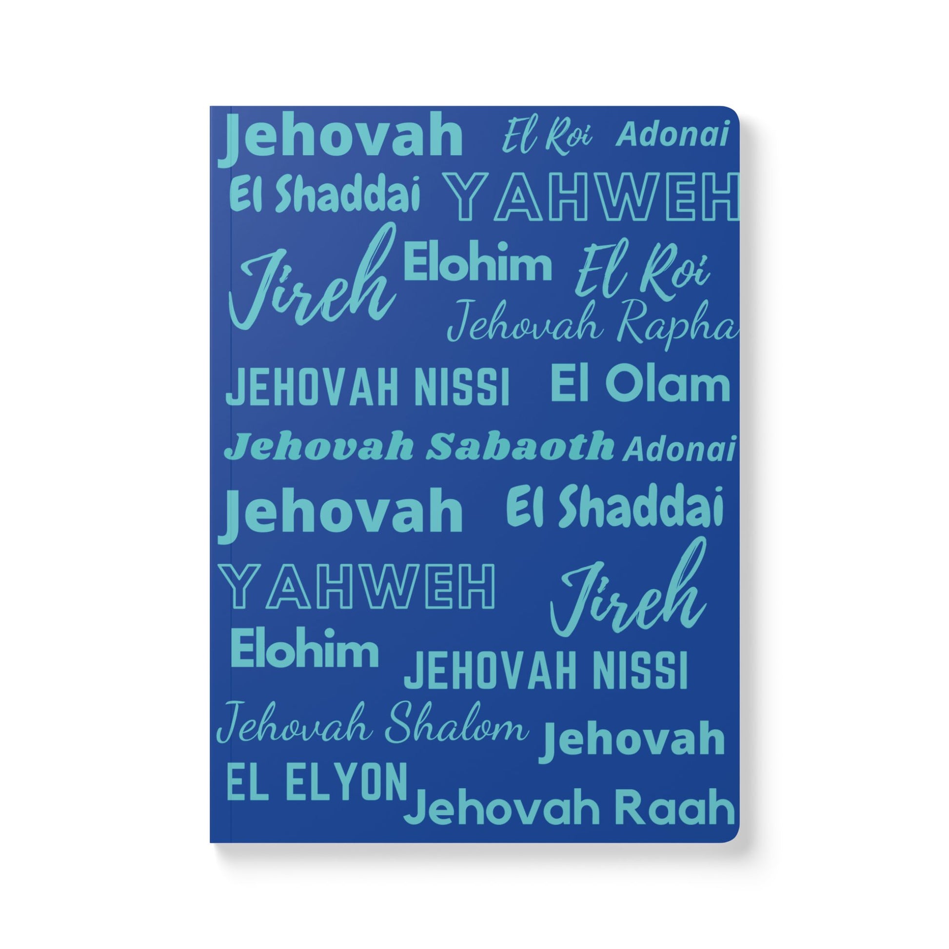Elegant Softcover Journal - Cyan Blue