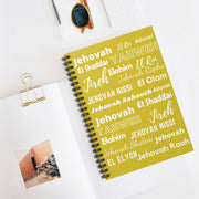 Ruled Spiral Notebook: Perfect for Journaling - Yellow & White