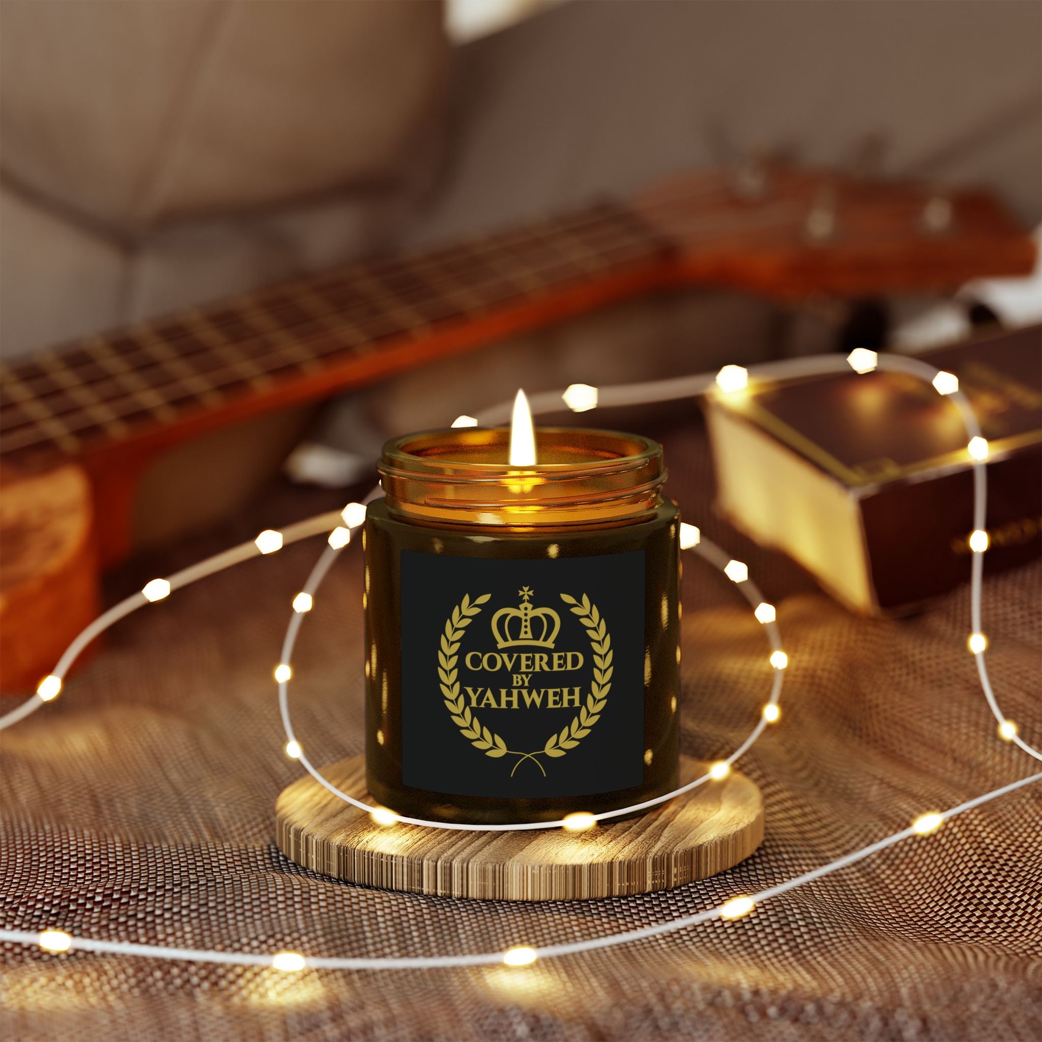 Covered by Yahweh Signature Scented Candles - Amber Jar