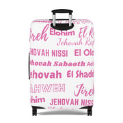 Protective Luggage Cover - Pink & White