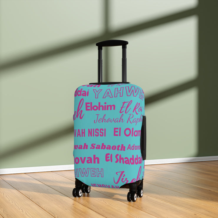 Protective Luggage Cover - Pink & Blue