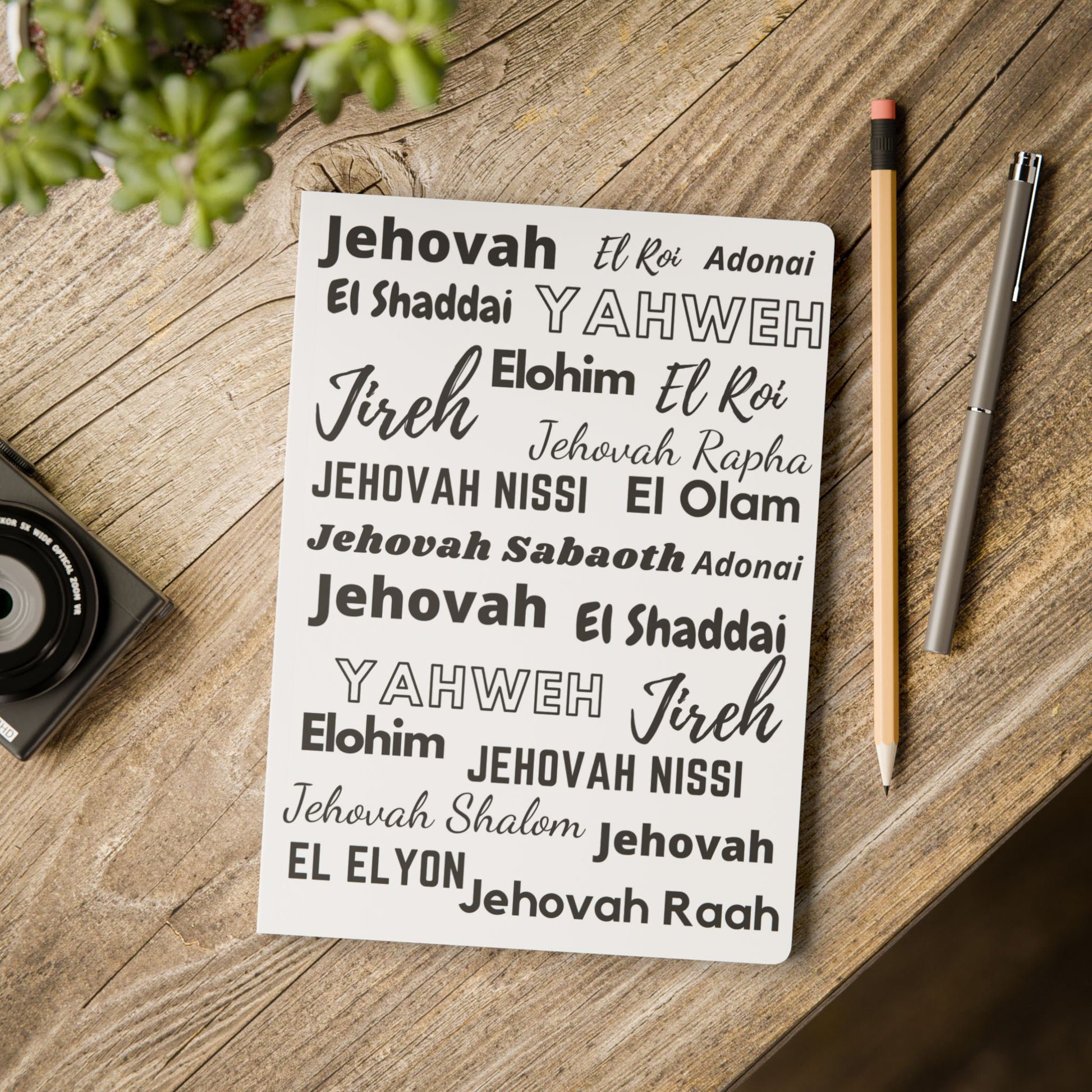 Elegant Softcover Journal - White & Black