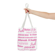 Faith-Inspired Tote Bag with Inspirational Names of God