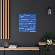 Premium Canvas Art - Cobalt & Cyan Blue