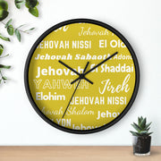 Timeless Grace Wall Clock - Yellow & White