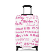 Protective Luggage Cover - Pink & White