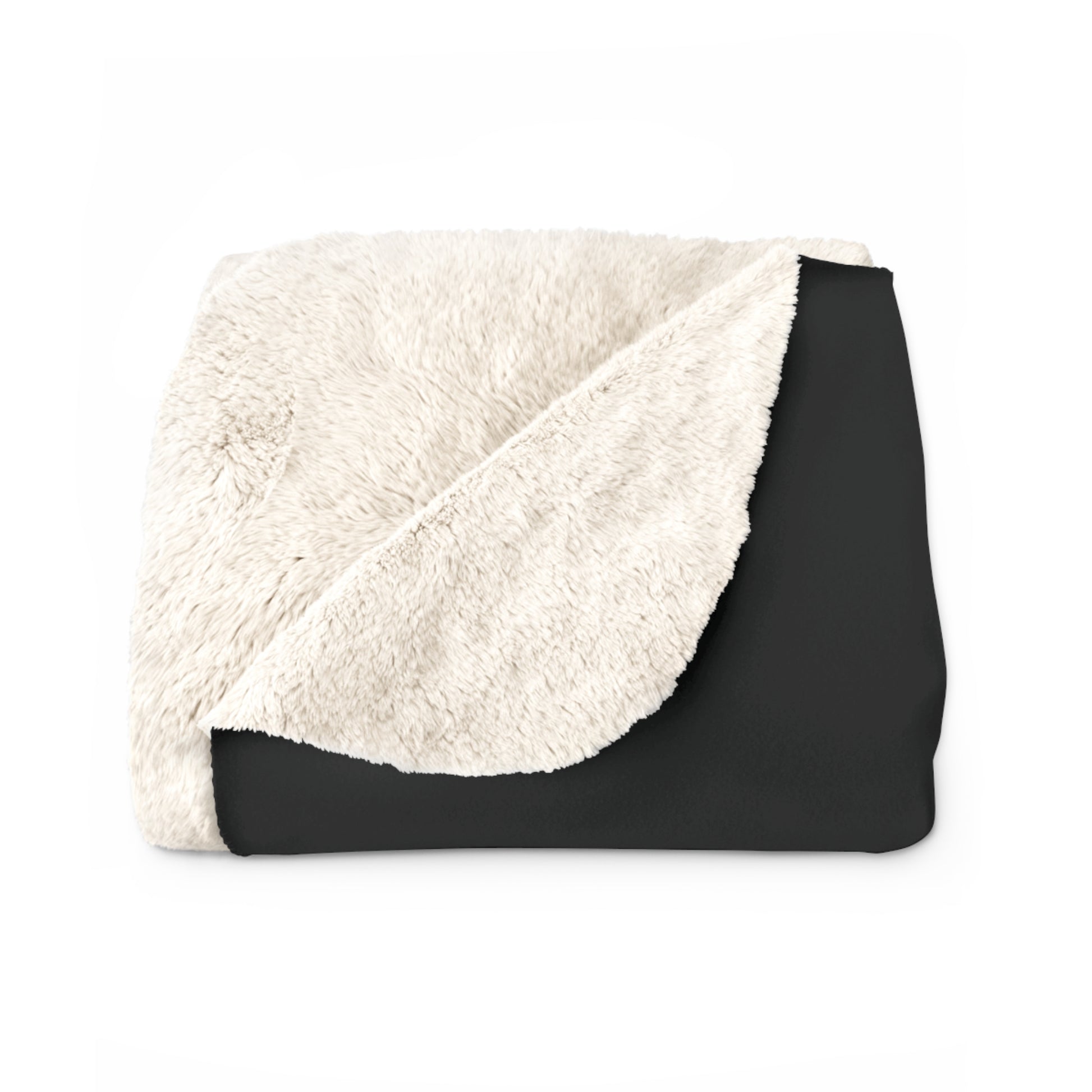 Covered by Yahweh Sherpa Fleece Blanket - Black
