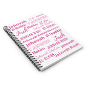 Ruled Spiral Notebook: Perfect for Journaling - Pink & White