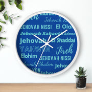 Timeless Grace Wall Clock - Cobalt & Cyan Blue