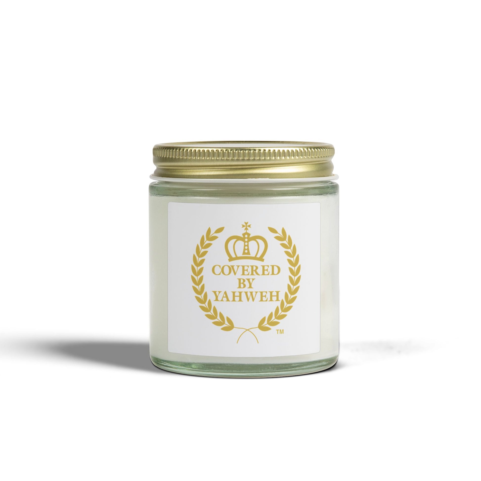 Covered by Yahweh Elegant Scented Candles - Clear Jar
