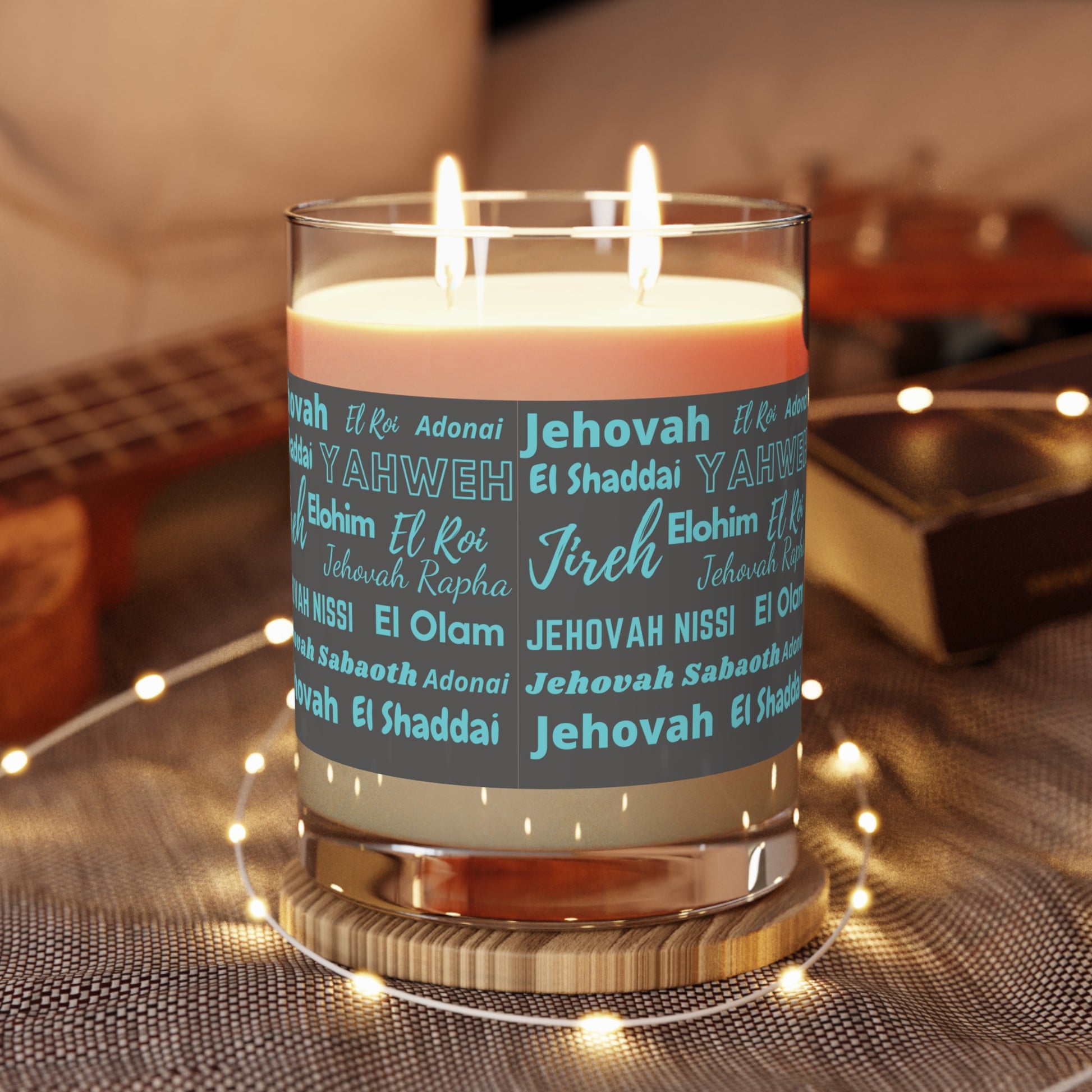 Luxurious & Aromatic Scented Candle - Gray & Blue