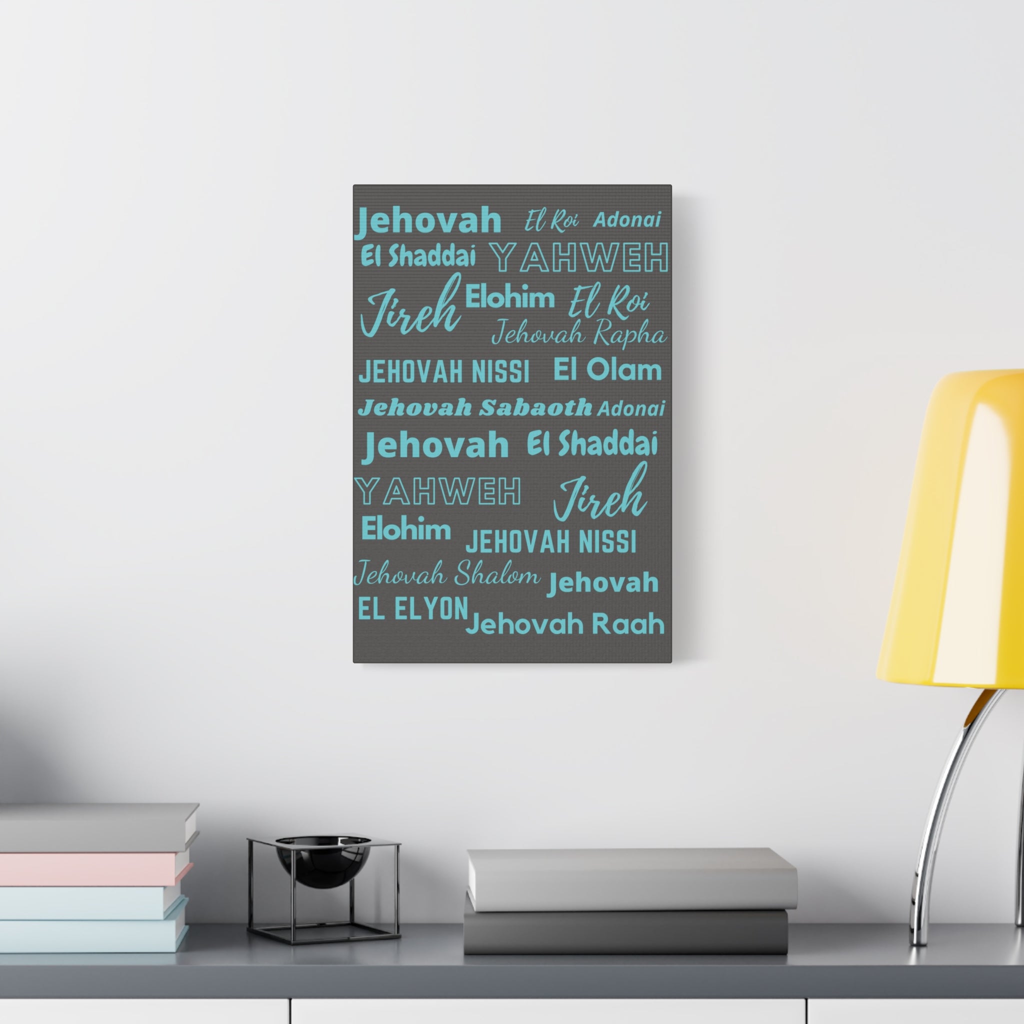 Premium Canvas Art - Blue & Gray