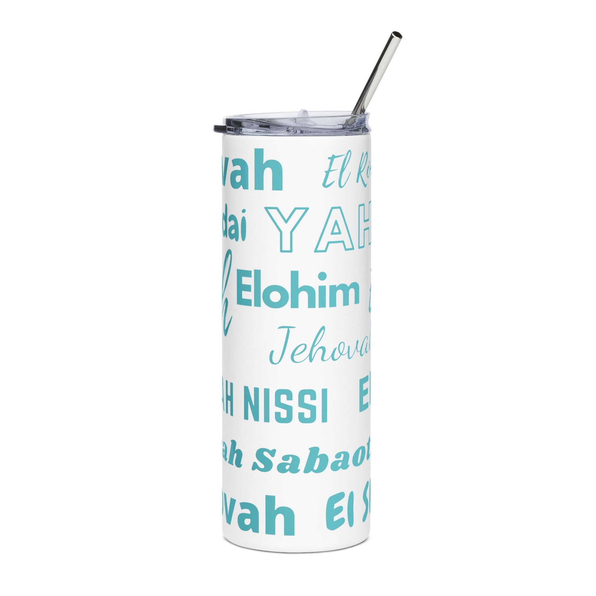 Names of God 20oz Stainless Steel Tumbler - Blue