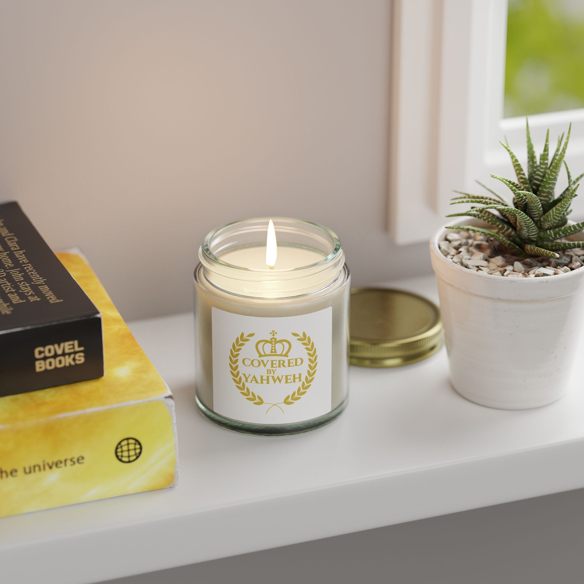 Covered by Yahweh Signature Scented Candles - Clear Jar
