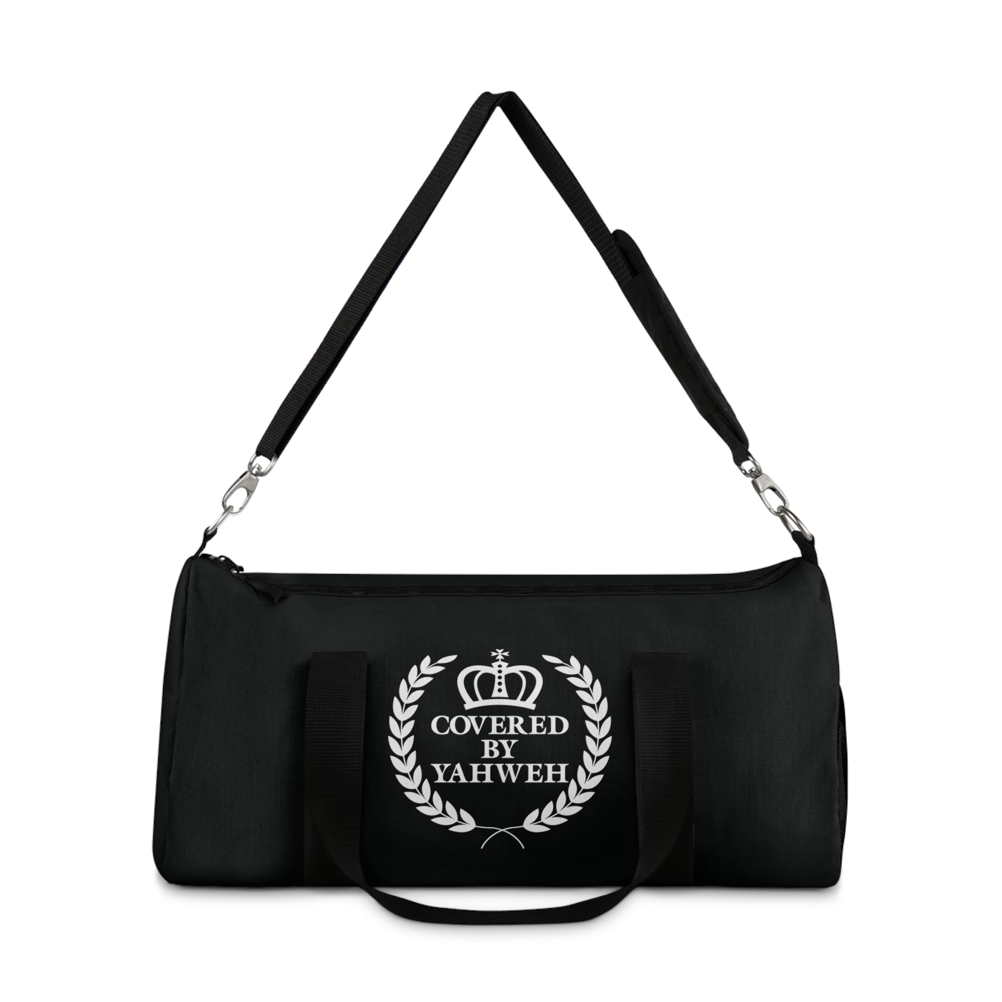 Covered by Yahweh Signature Duffel Bag - Black