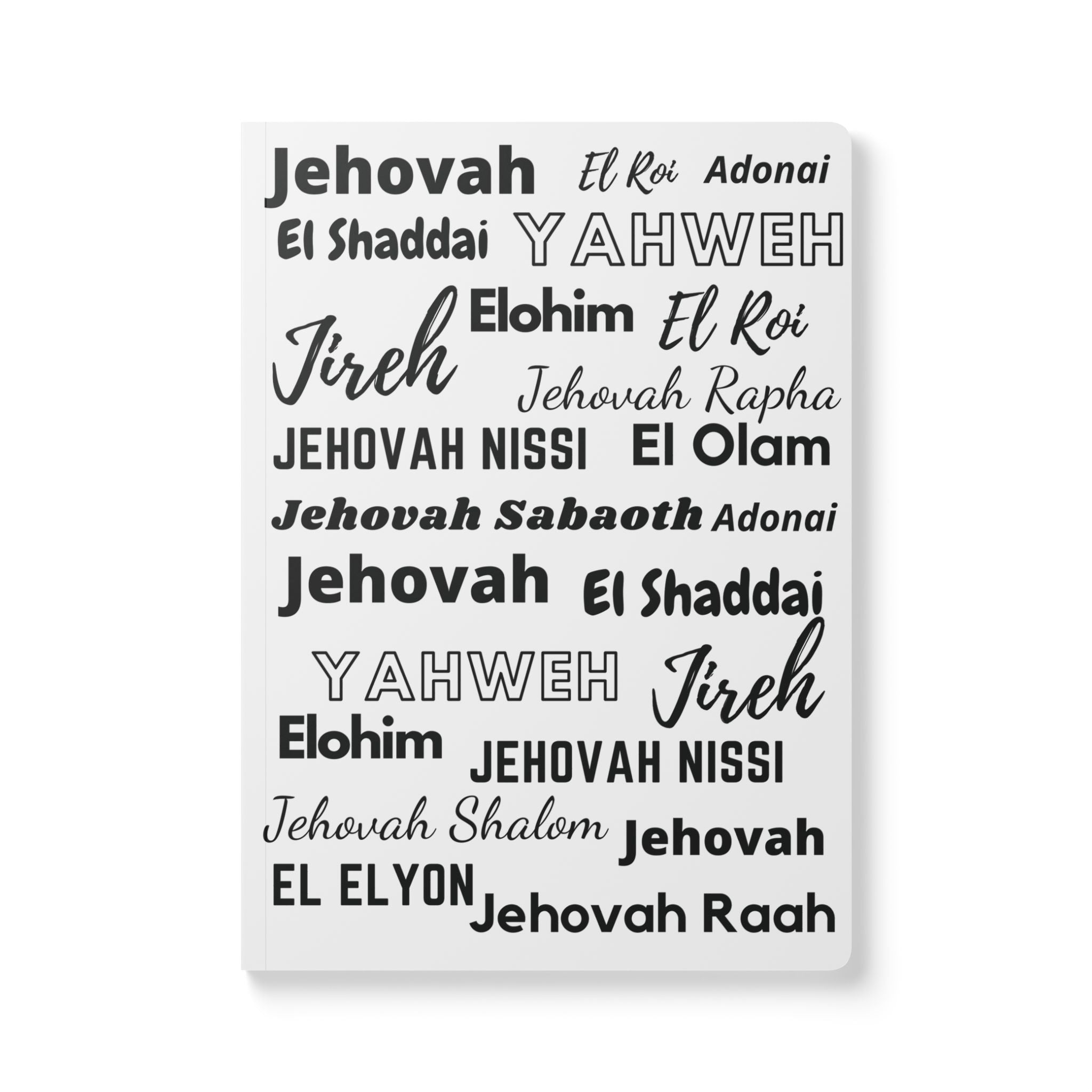 Elegant Softcover Journal - White & Black