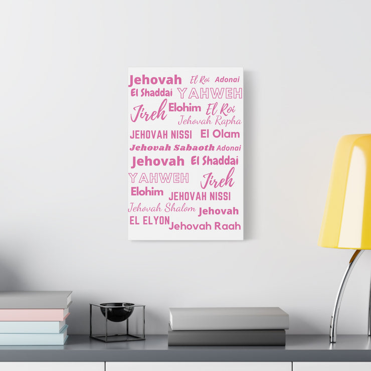 Premium Canvas Art - Pink & White