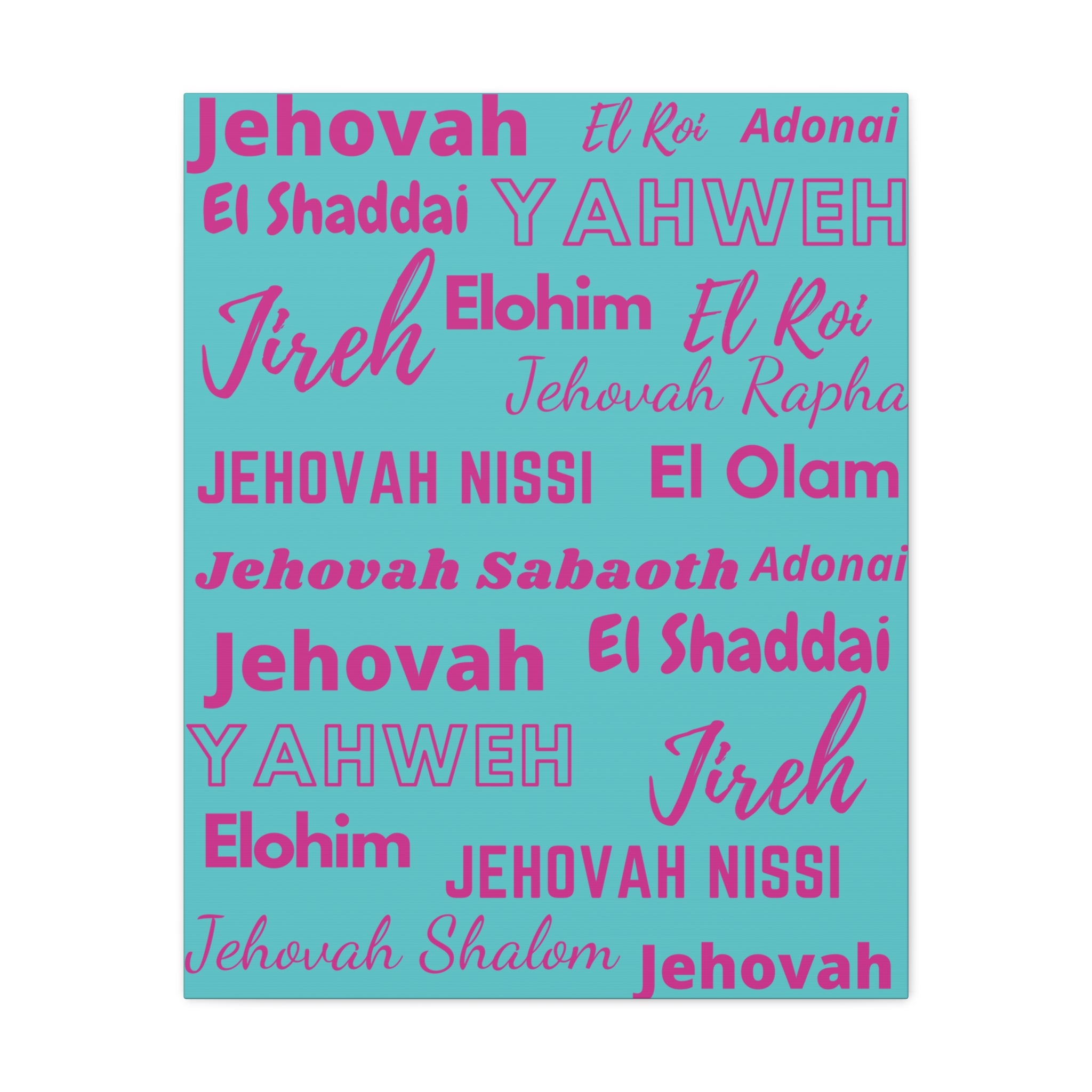 Premium Canvas Art - Pink & Blue