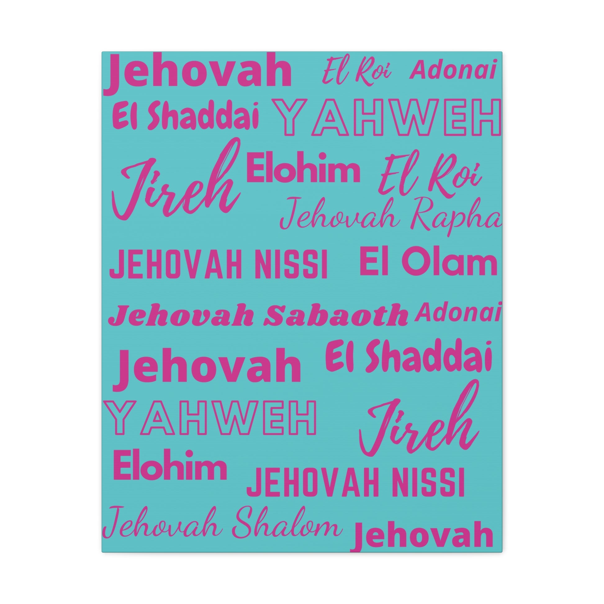 Premium Canvas Art - Pink & Blue