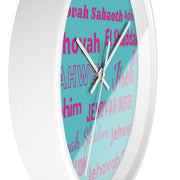 Timeless Grace Wall Clock - Pink & Blue