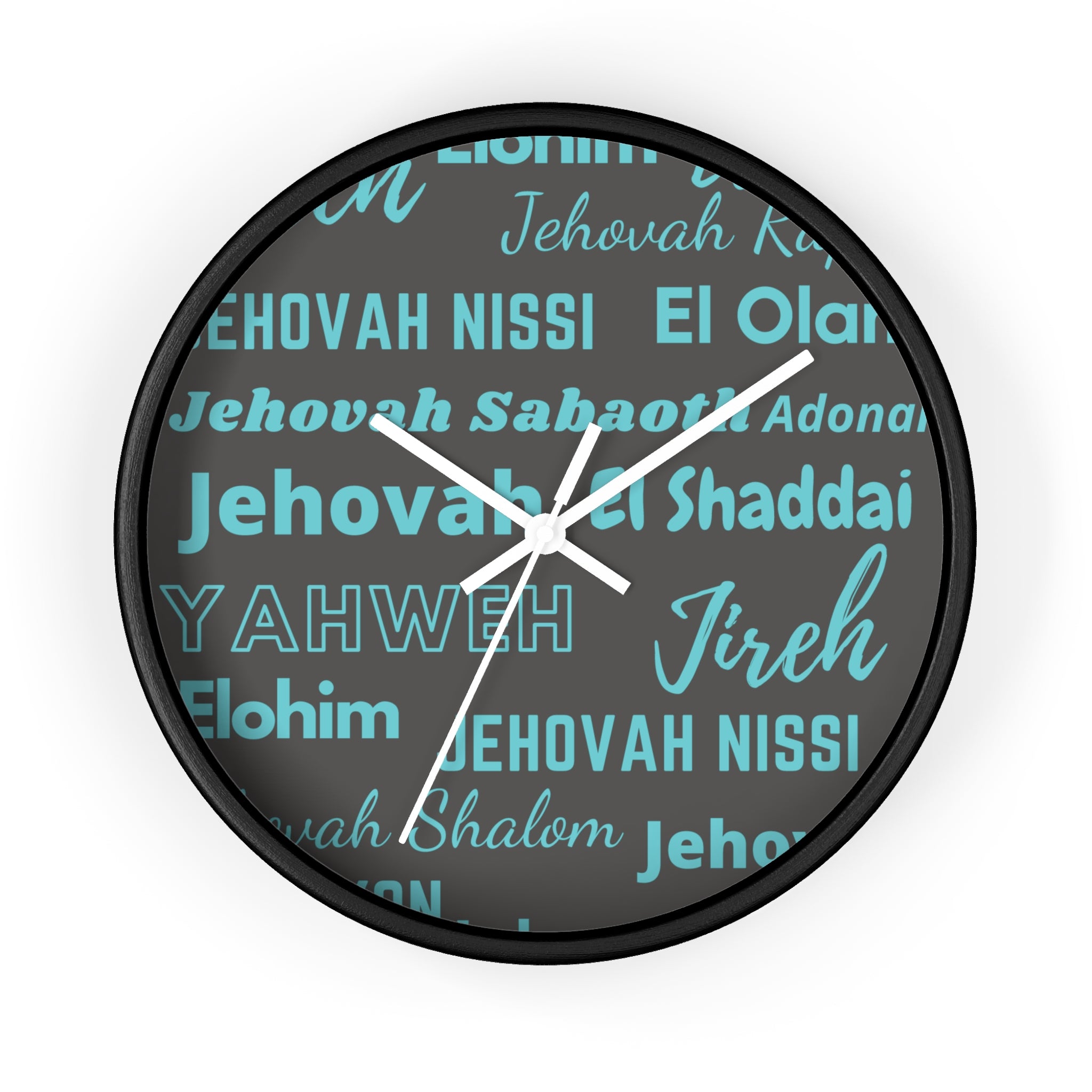 Timeless Grace Wall Clock - Grey & Blue