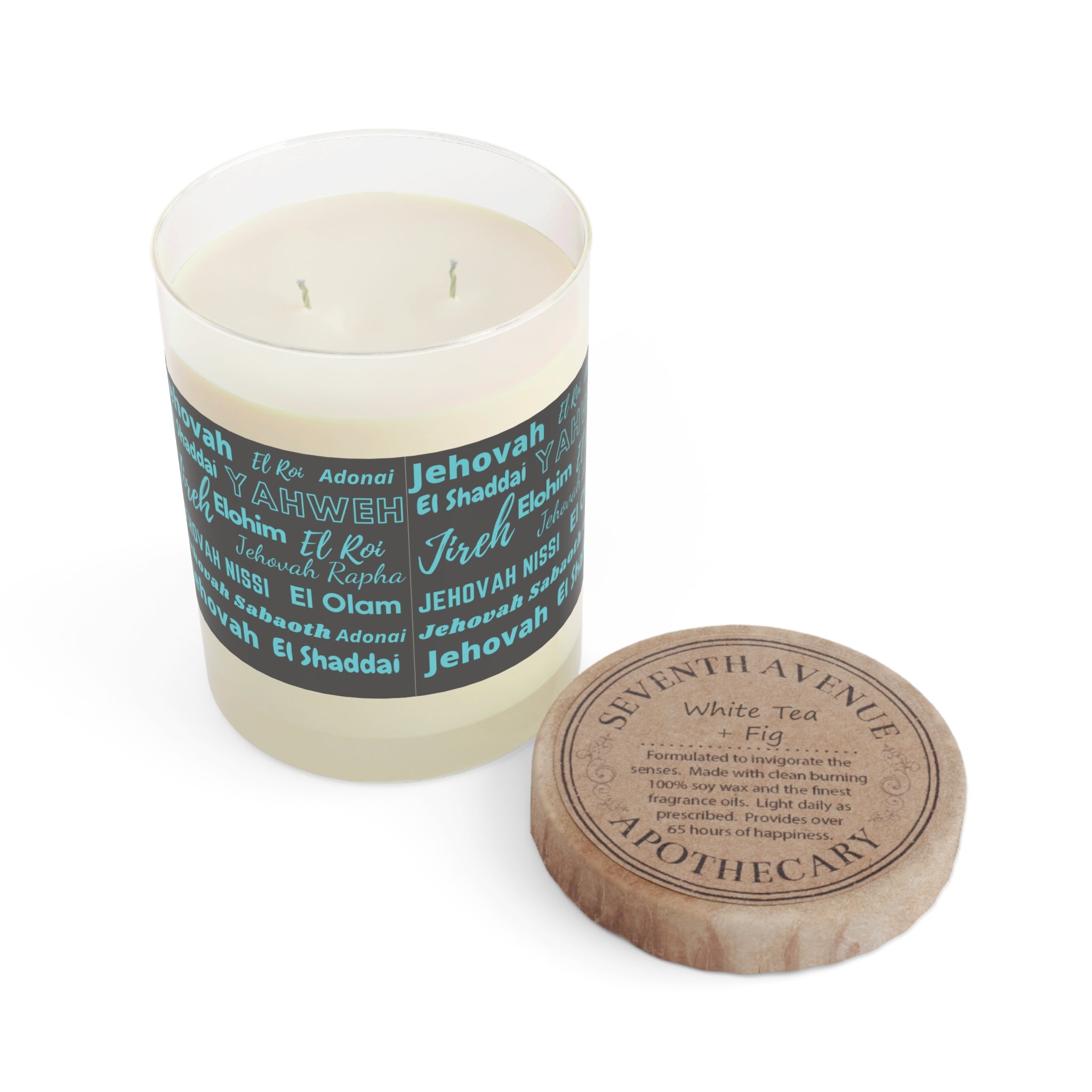 Luxurious & Aromatic Scented Candle - Gray & Blue