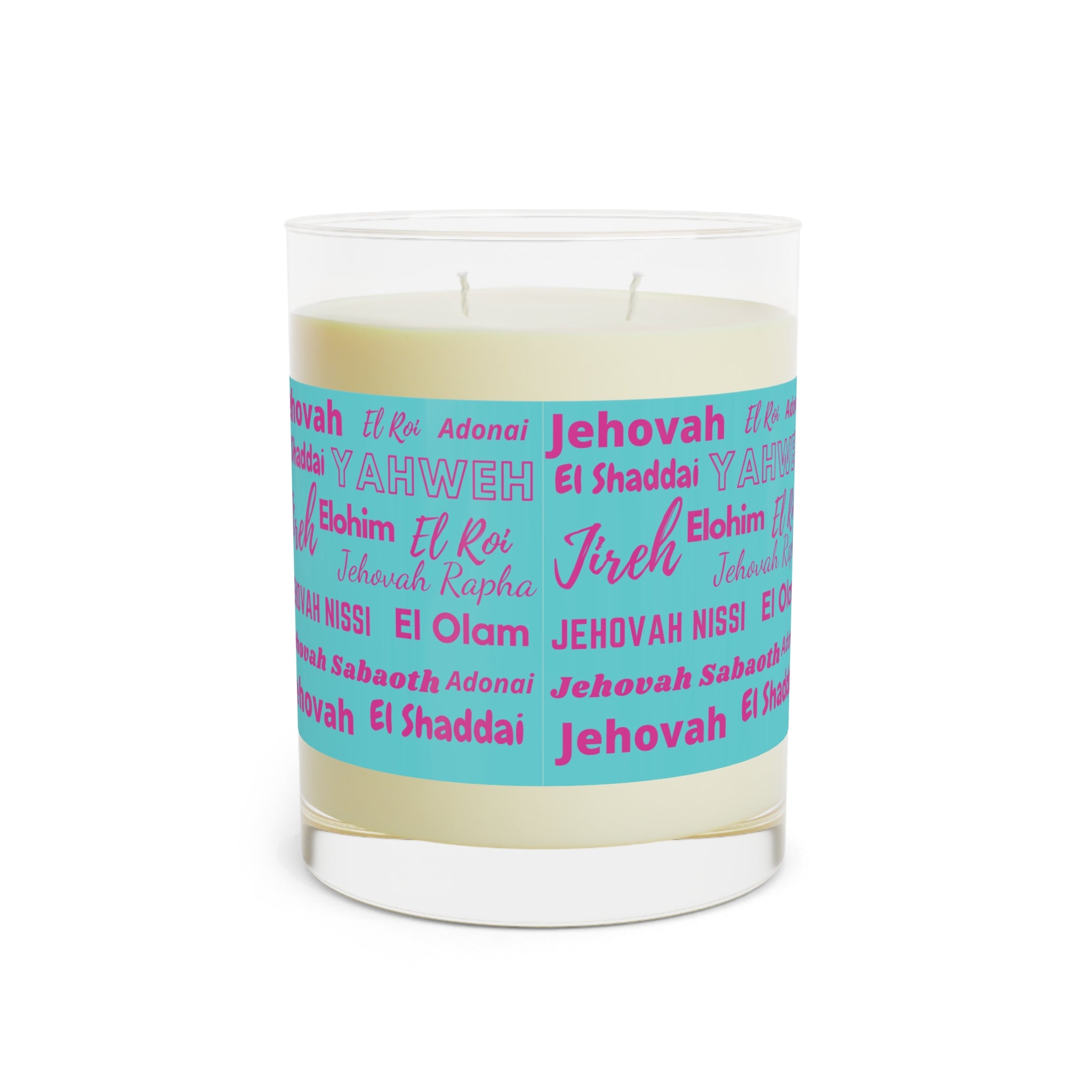 Luxurious & Aromatic Scented Candle - Pink & Blue