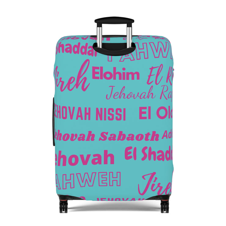 Protective Luggage Cover - Pink & Blue