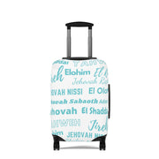 Protective Luggage Cover - Blue & White