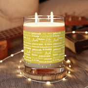 Luxurious & Aromatic Scented Candle - Yellow & White