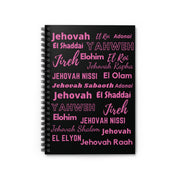 Ruled Spiral Notebook: Perfect for Journaling - Black & Pink