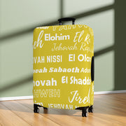 Protective Luggage Cover - Yellow & White