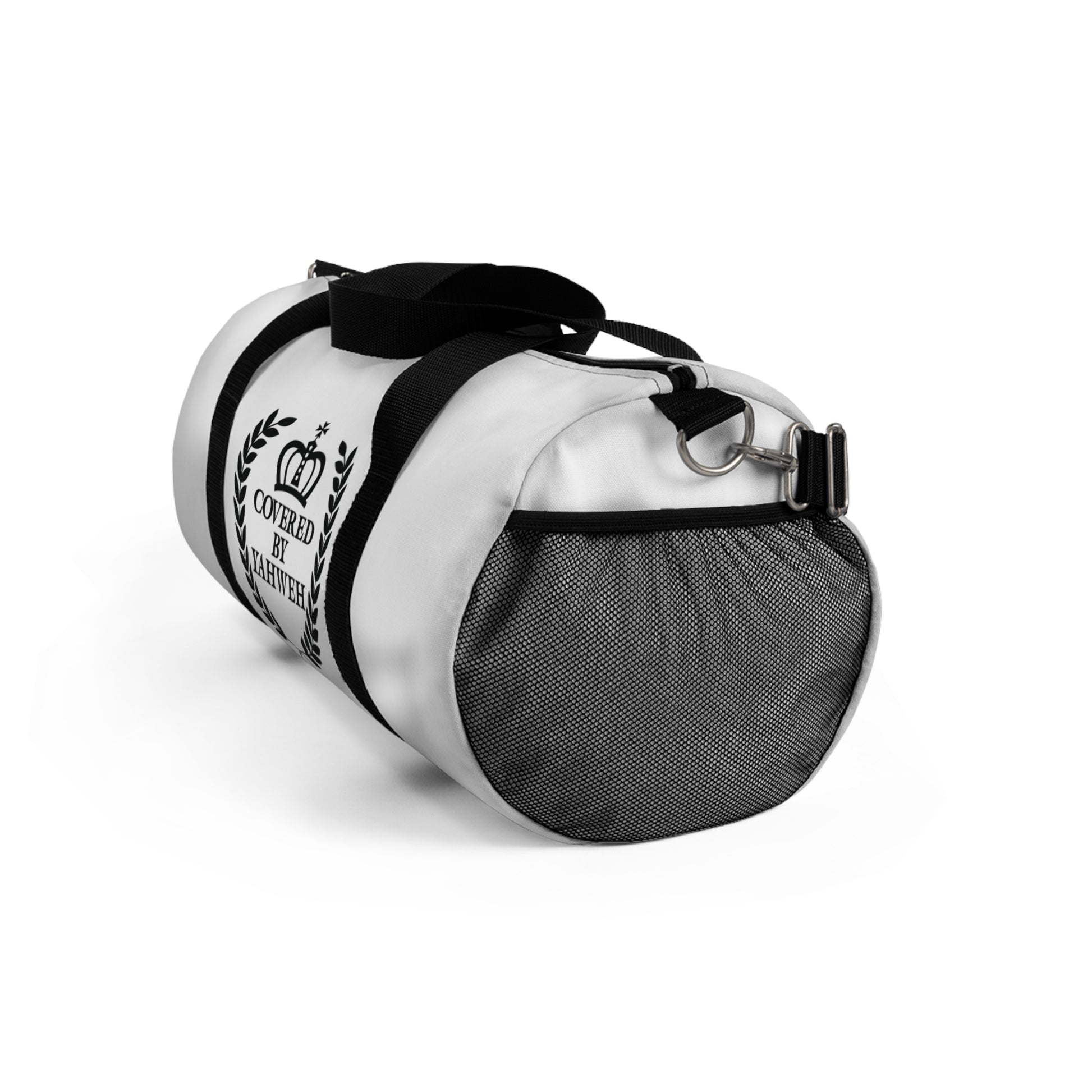 Covered by Yahweh Signature Duffel Bag - White