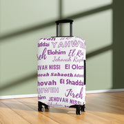 Protective Luggage Cover - Purple & White