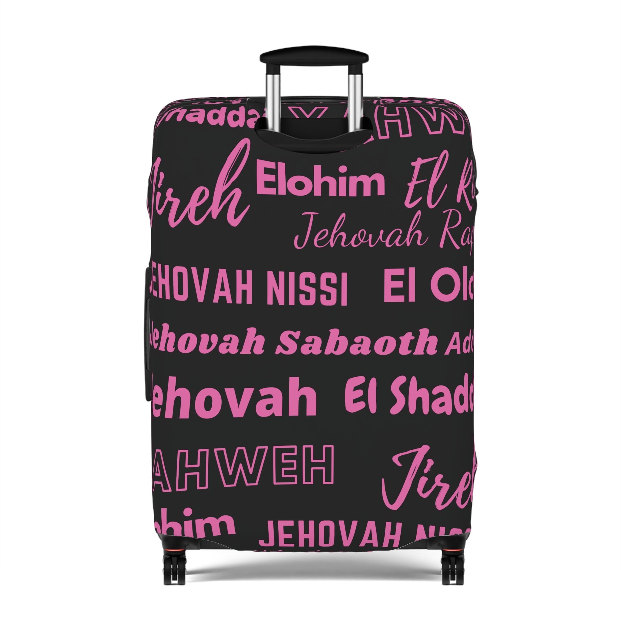 Protective Luggage Cover - Black & Pink