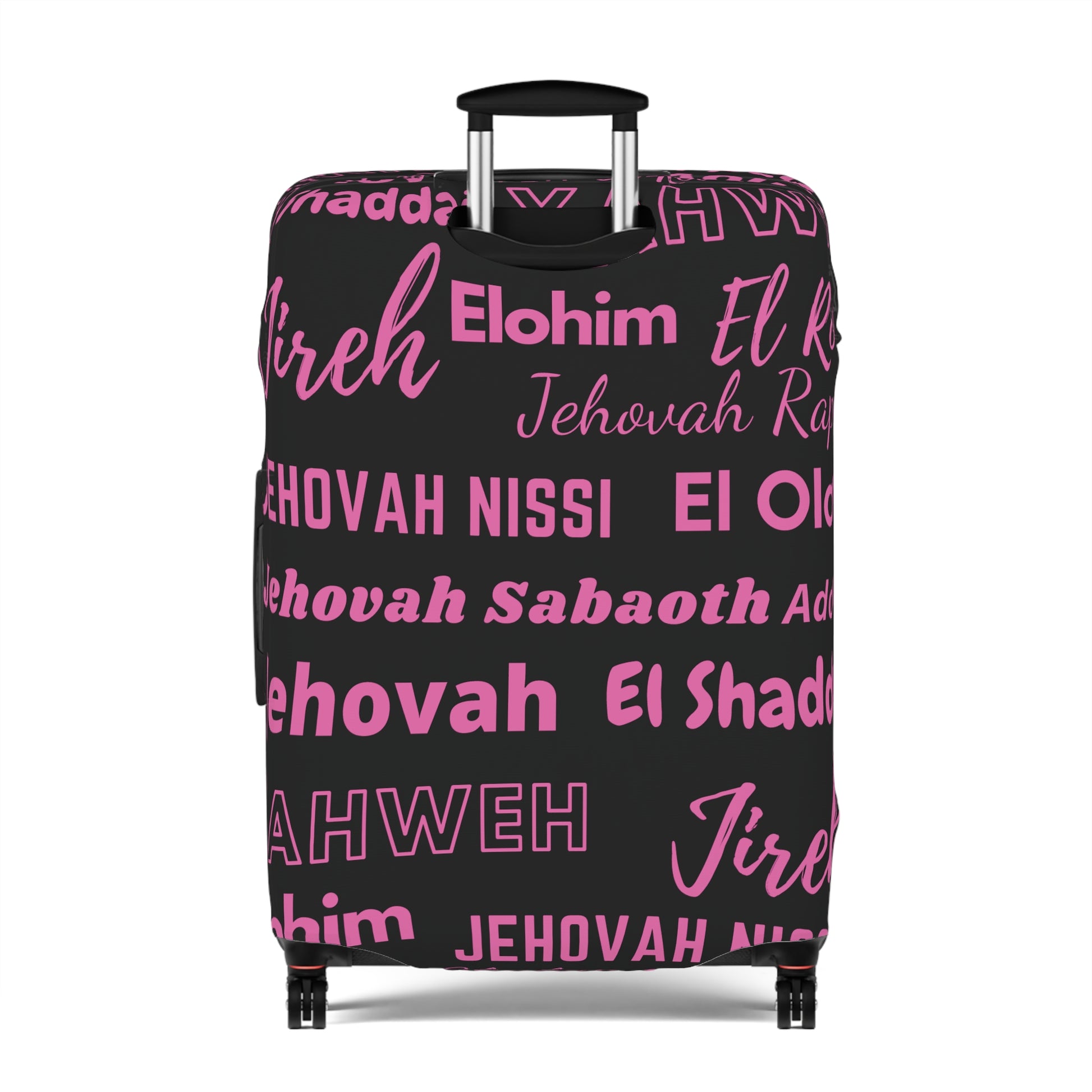 Protective Luggage Cover - Black & Pink