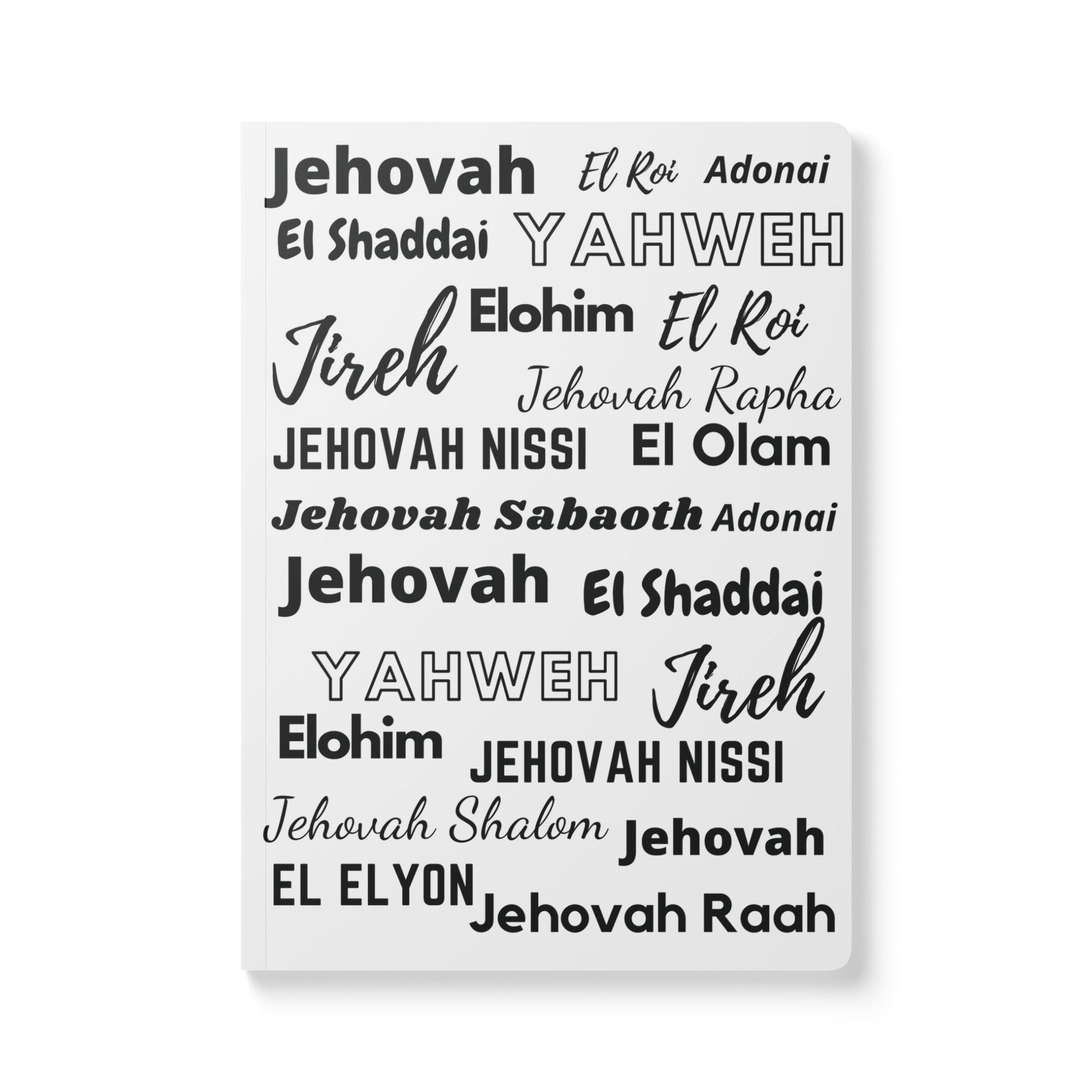 Elegant Softcover Journal - White & Black