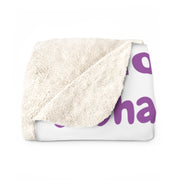 Soft & Cozy Sherpa Fleece Blanket - Purple & White