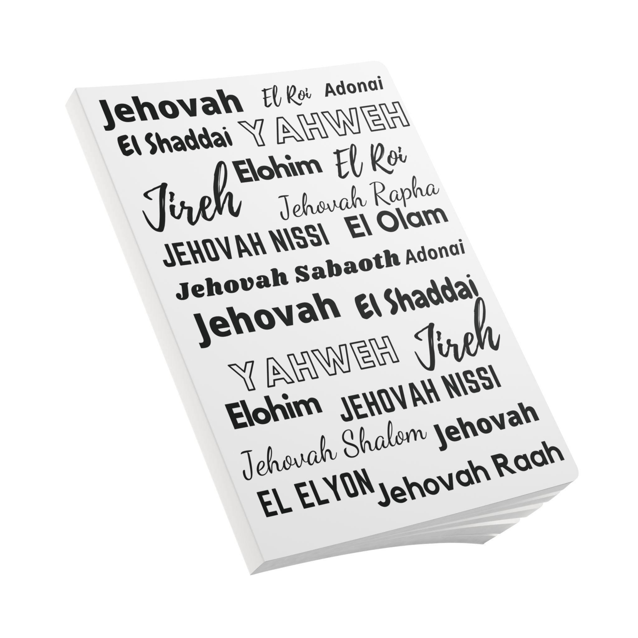 Elegant Softcover Journal - White & Black