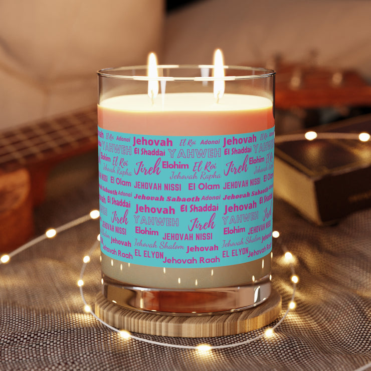 Luxurious & Aromatic Scented Candle - Pink & Blue