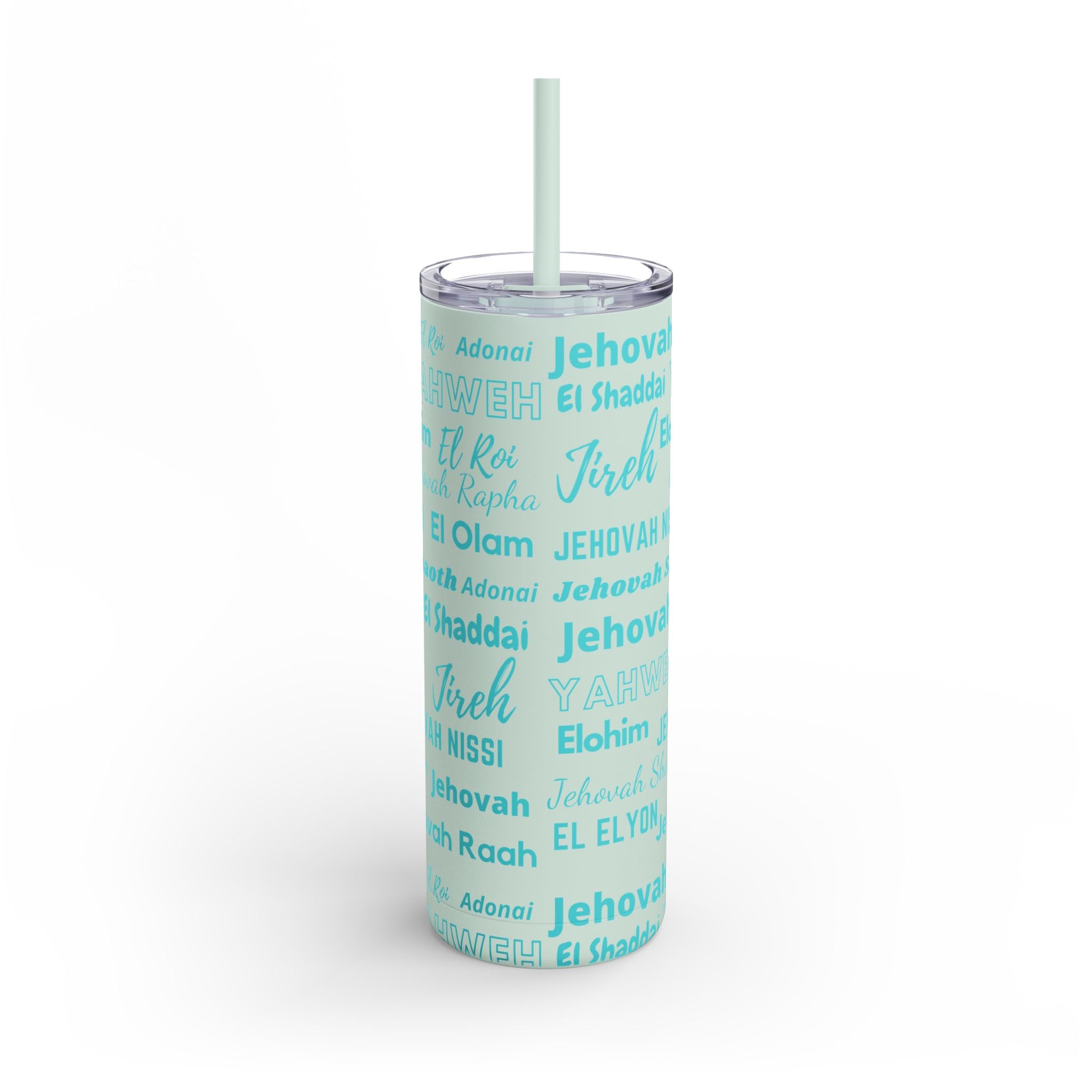 Insulated Skinny Matte Tumbler - Seaglass Blue