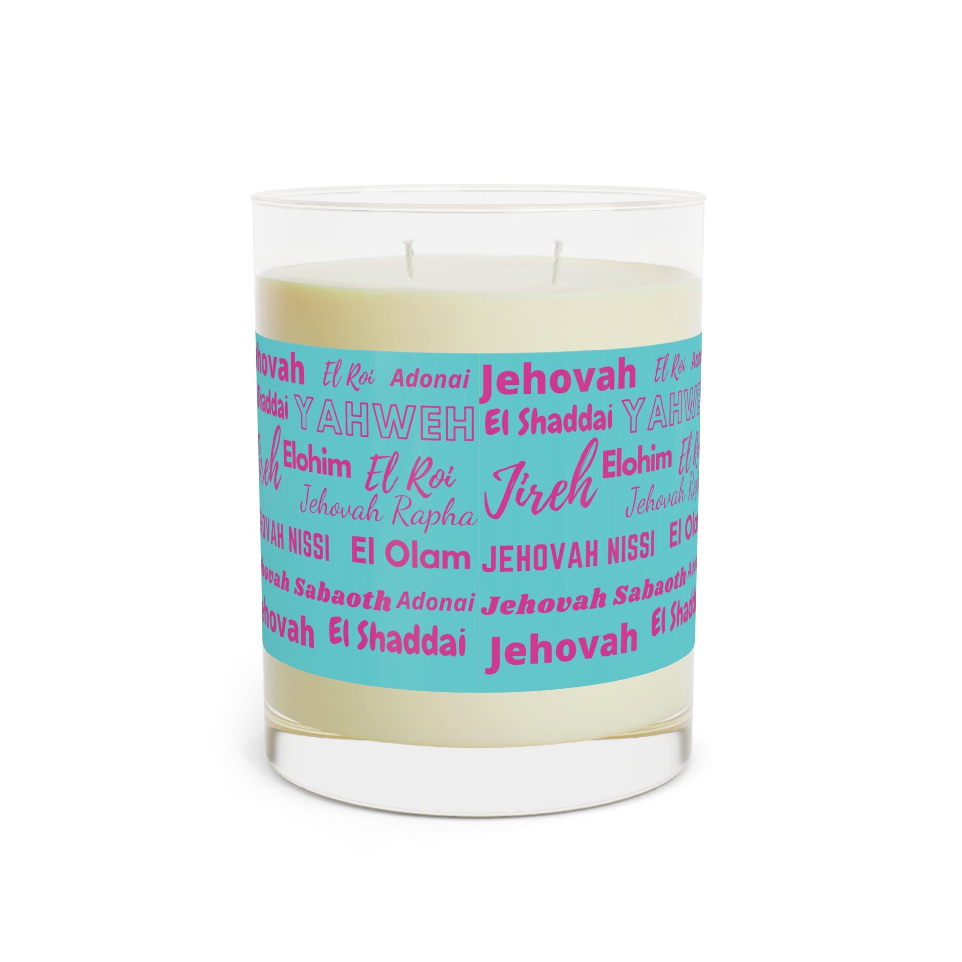 Luxurious & Aromatic Scented Candle - Pink & Blue